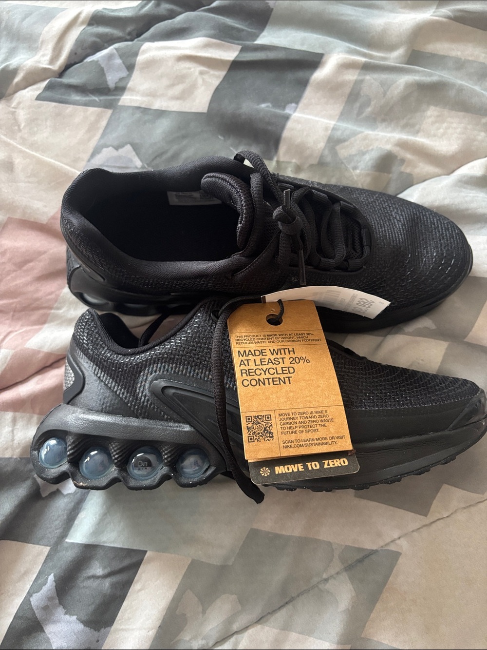 Nike All Black Air Max DN size 6Y or 8W NWT